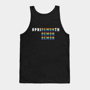 Pride Month PriDEMONth LGBT Support Tank Top